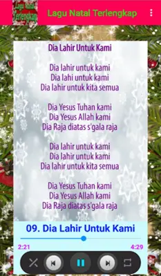 Lagu Natal Lengkap Offline android App screenshot 1